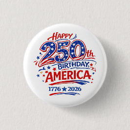 USA America 250th Anniversary Patriotic Button 缶バッジ