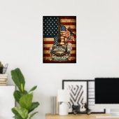 USA America 250th Anniversary Vintage Patriotic ポスター (ホームオフィス)