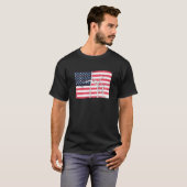 USA America Flag Wind Turbine Energy Tシャツ (正面フル)