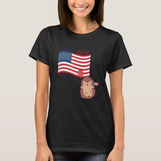 USA America Sweet land liberty animals  1 Tシャツ (正面)
