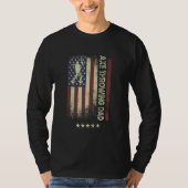 USA American Flag  Axe Throwing Dad 1 Tシャツ (正面)