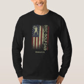 USA American Flag  Disc Golf Dad  1 Tシャツ (正面)