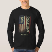USA American Flag  Golf Dad 1 Tシャツ (正面)
