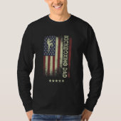 USA American Flag Kickboxing Dad 1 Tシャツ (正面)