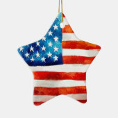 USA American Flag Patriot 4th of July Parade Vet セラミックオーナメント (右)