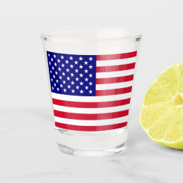 USA American Flag Patriotic Design ショットグラス