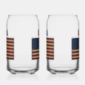  USA American Flag Retro  ガラス缶 (左)
