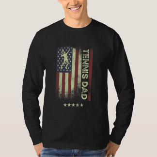 USA American Flag  Tennis Dad 1 Tシャツ