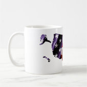 USA - American Flag Within USA コーヒーマグカップ (左)