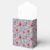 USA/American themed floral pattern フェイバーボックス (オープン)