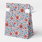 USA/American themed floral pattern フェイバーボックス (裏面サイド)