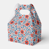 USA/American themed floral pattern フェイバーボックス (裏面サイド)
