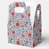 USA/American themed floral pattern フェイバーボックス (オープン)