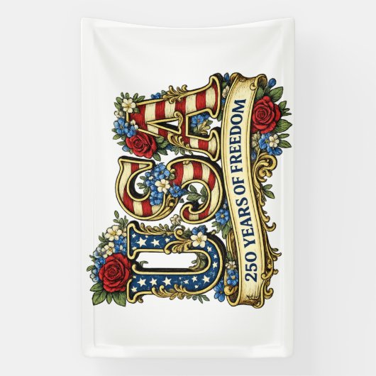 USA America's 250th Anniversary 横断幕 (縦)
