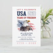 USA America's 250th Anniversary 4th of July Party 招待状 (スタンド正面)