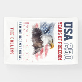USA America's 250th Anniversary 4th of July Party 横断幕