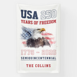 USA America's 250th Anniversary 4th of July Party 横断幕