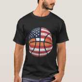 USA Basketball Shirt American Flag Basketball Tee  Tシャツ (正面)