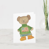 USA Bear greeting card カード (正面)