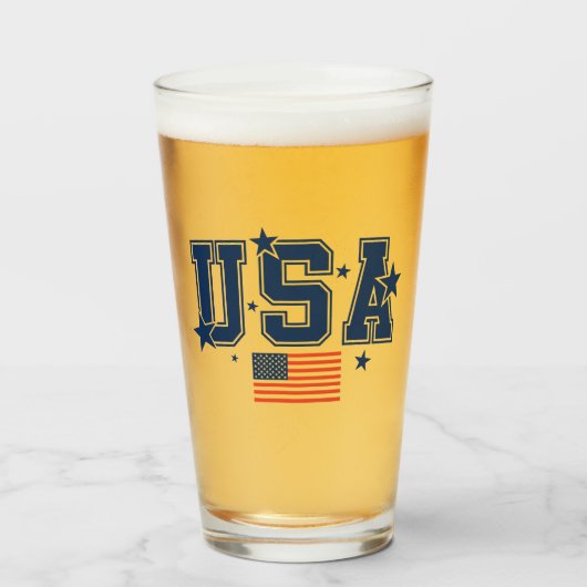 USA Beer タンブラーグラス (ドリンク正面)