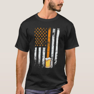 Usa Beer Father Day Men Beer Drinker 1 Tシャツ