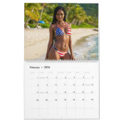 USA Bikini Calendar 1 カレンダー (2月 2026)