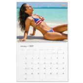 USA Bikini Calendar 1 カレンダー (1月 2027)