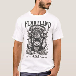 USA Bison Tシャツ