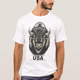 USA Bison Tシャツ