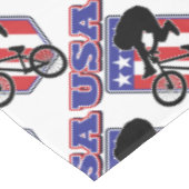 USA-BMXバイクもしくは自転車に乗る人 テーブルクロス (アングル)