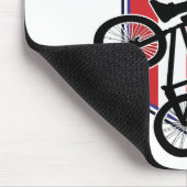 USA BMXバイクもしくは自転車に乗る人 マウスパッド (コーナー)