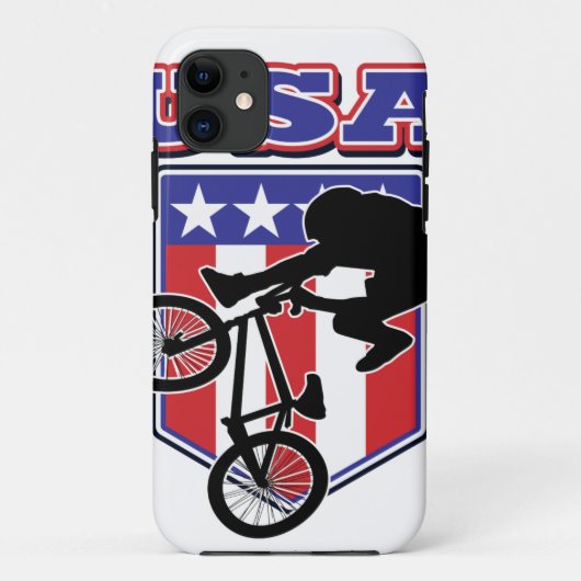 USA BMXバイクもしくは自転車に乗る人 Case-Mate iPhoneケース (裏面)