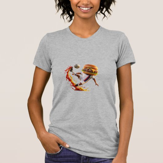 USA Burger Soccer Mascot - World Cup 2026 Tシャツ (正面)