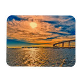 USA, CA,サンディエゴ – コロナドベイブリッジ マグネット (横)