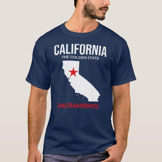 USA, California, Sacramento – The Golden State Tシャツ (正面)
