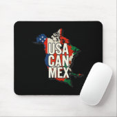 Usa Can Mex Soccer North America Football Fan  マウスパッド (マウス)