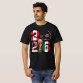 USA Canada Mexico Football Fan T-Shirt Tシャツ (正面フル)