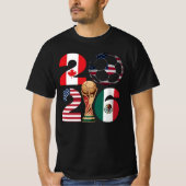 USA Canada Mexico Football Fan T-Shirt Tシャツ (正面)