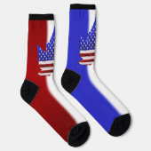USA Canada Socks Custom US Canada Crew Socks ソックス (右)