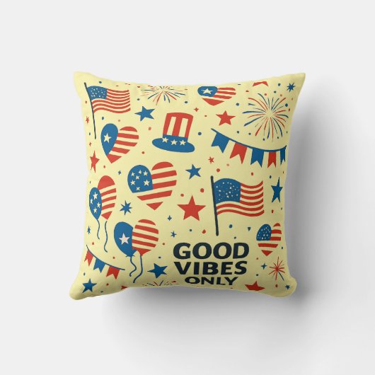 USA Celebration Pattern クッション (裏面)