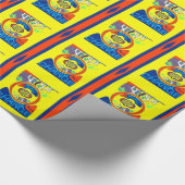 USA Changeカラフル:フェスティバルデザインアートプリント ラッピングペーパー (角)