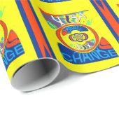 USA Changeカラフル:フェスティバルデザインアートプリント ラッピングペーパー (ロールコーナー)