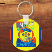 USA Changeカラフル:フェスティバルデザイン キーホルダー (正面)