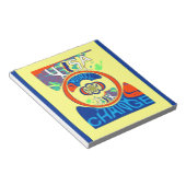 USA Changeカラフル:フェスティバルデザイン ノートパッド (アングル)