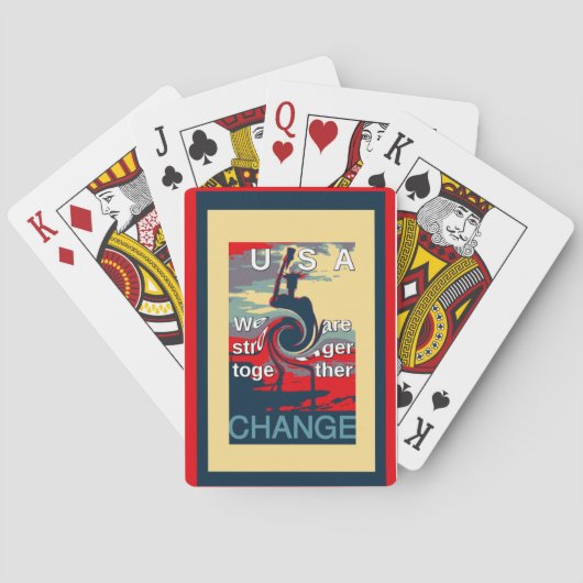 USA Change: 強く団結するユニティデザイン トランプ (裏面)