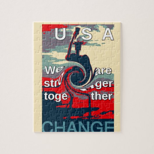 USA Change: Stronger Together Unity Design ジグソーパズル (縦)