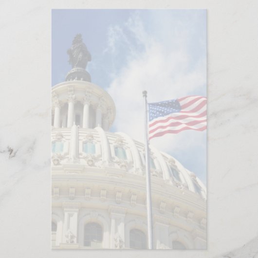 USA, Columbia, Washington DC, Capitol Building 便箋 (正面)