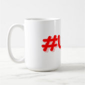 "#USA" Cute Design. Buy Now コーヒーマグカップ (左)