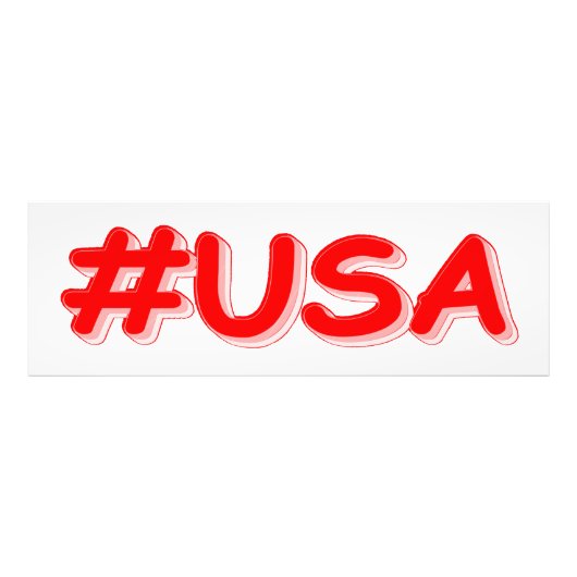 "#USA" Cute Design. Buy Now フォトプリント (正面)