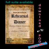 USA Declaration Independence Amazing Parchment 招待状